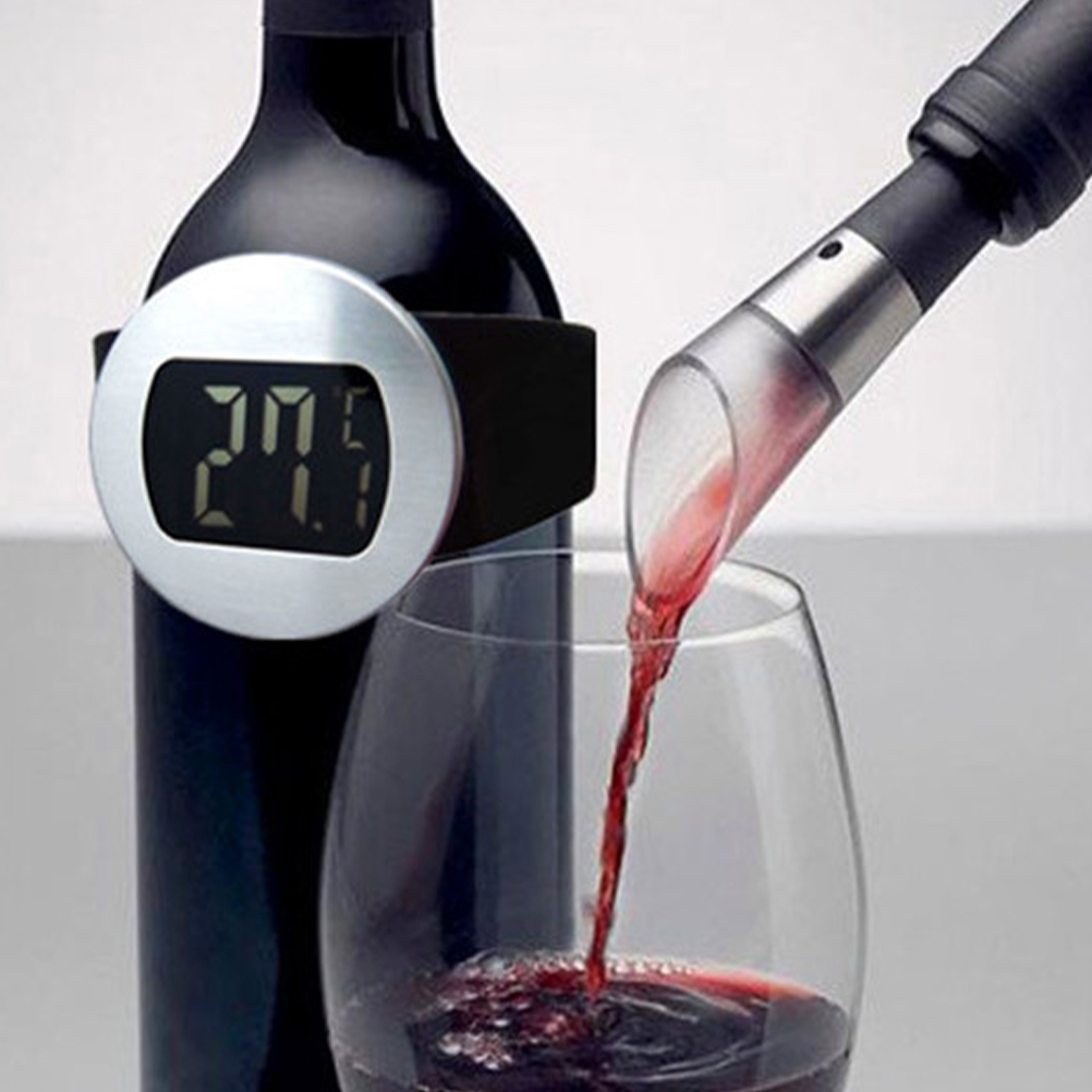 GOOHOCHY Back to School Food Temperature Thermometer Bottle Snap Thermometer Metal Temperature Measurement Adults Home Use 1Pack