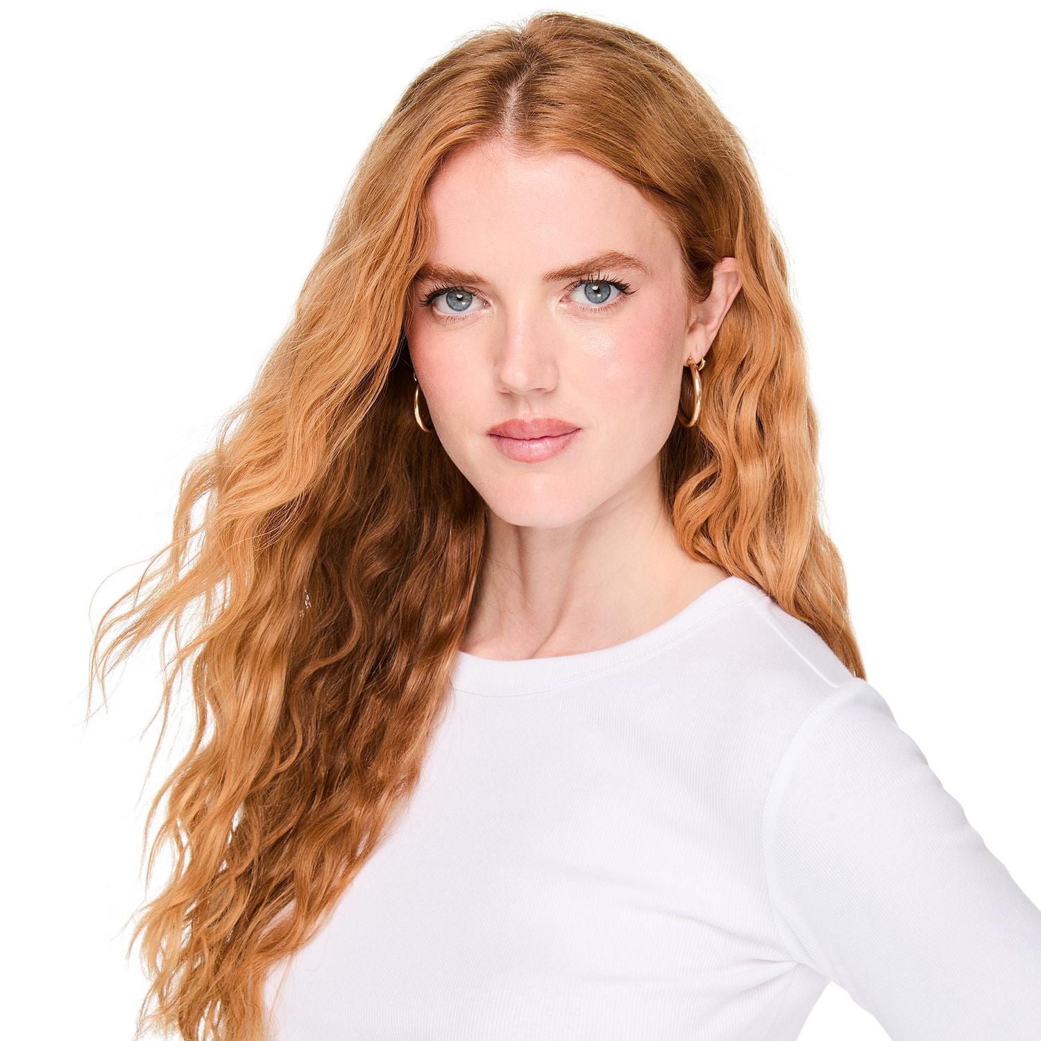 T-shirt côtelé à manches longues George pour femmes