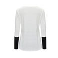 thumbnail image 3 of QIPOPIQ T-Shirt d'Allaitement à Blocs de Couleur Maternité Haut à Manches Courtes pour l'Allaitement Grossesse Chandail avec Poche Liquidation, 3 of 5