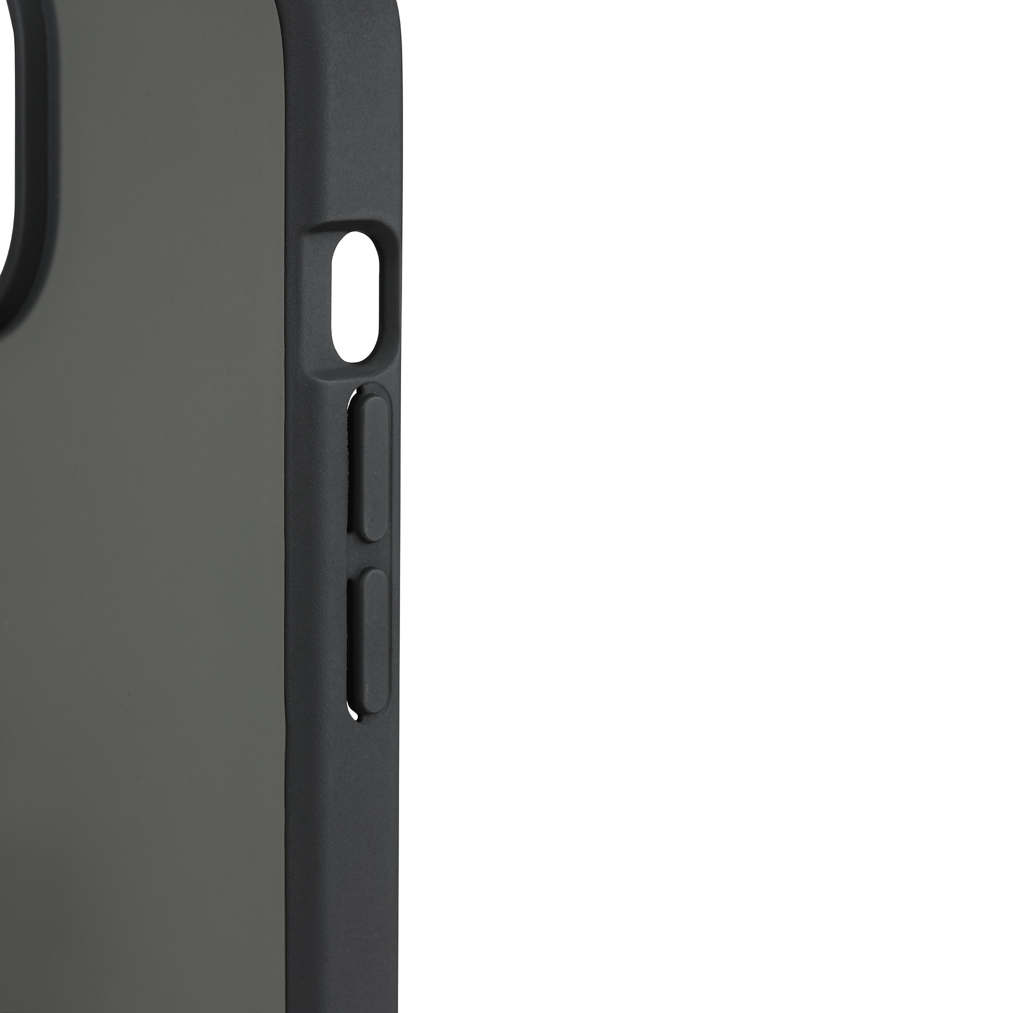 Coque de téléphone rigide translucide onn pour iPhone 16e/15/14/13, noire