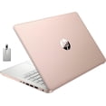 thumbnail image 1 of HP Premium Stream Portable 14 Pouces HD BrightView, Intel Celeron N4120, 8 Go RAM, 64 Go Stockage eMMC, UHD Graphics, Caméra Web HD, 1 An Office 365, Bluetooth, WiFi, HDMI, Win 11s, Or, Carte USB Hotface 32 Go, 1 of 9