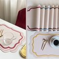 thumbnail image 4 of 2Pcs Place Mats Pvc Dining Table Placemats Non-Slip Waterproof Oil-Proof, 4 of 7