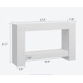 thumbnail image 2 of Longue Table Console, Table de Canapé Style Ferme à 2 Niveaux derrière le Sofa, Console d'Appoint Rectangulaire avec Rangement pour Couloir, Vestibule, Entrée, 2 of 8