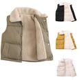 thumbnail image 1 of QIPOPIQ Puffer Vest Girls Floral Fleece Lined Clearance, 1 of 3