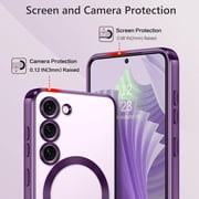 Supershield Samsung Galaxy S23 Case MagSafe Collection Hybrid Bumper Protective Phone Cover Slim Design, Matte Finish - Purple