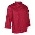 thumbnail image 3 of Unisex Chef Jackets Coat Long Sleeves Shirt Kitchen Uniforms Red XL, 3 of 9