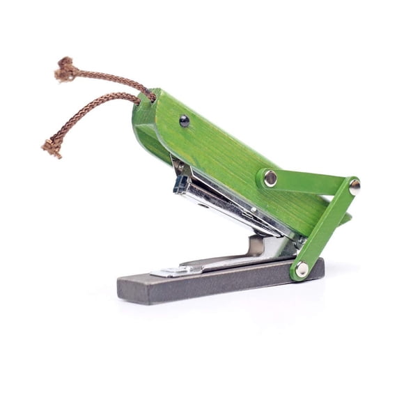 Birdeem Wooden Grasshopper Stapler, Cute Animal Shape Stapler for Desk, Solid Wood Handmade Stapler for Home Office School Supplies, Fun Desktop Decor Gift