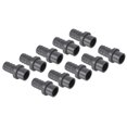 thumbnail image 1 of Unique Bargains UPVC Reducer Pipe Fitting 20mm OD 17mm Barbed, 10 Pack Straight Coupling Adapter Connector, Grey, 1 of 5