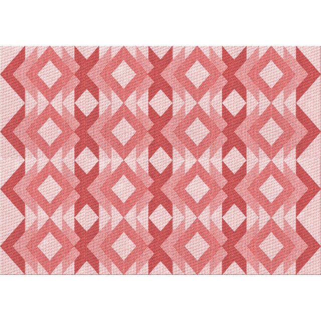 Ahgly Company Tapis Rectangulaire Lavable en Machine Intérieur Transitionnel Rose, 8 Pieds x 10 Pieds