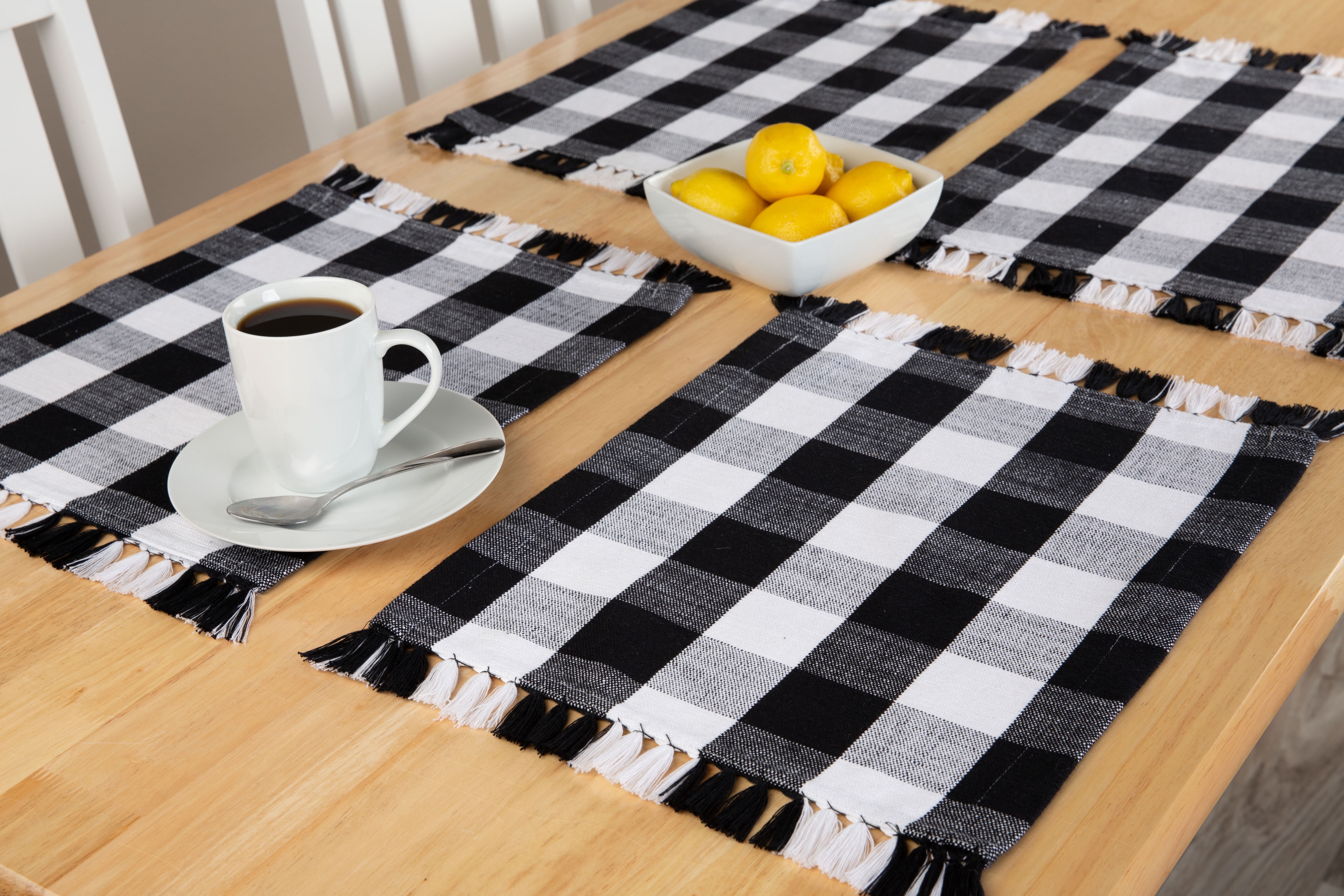 SET DE TABLE À CARREAUX BUFFALO Mainstays