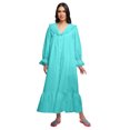 thumbnail image 1 of Moomaya Solid Nightdress For Ladies Cotton Ruffled Border Nursing Nightwear, 1 of 6