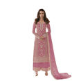 thumbnail image 1 of Custom Made Embroidery Work Indian Handmade Women Designer Kurti Palazzo Dupatta Gift Dress, 1 of 4