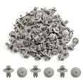 thumbnail image 2 of Unique Bargains 100 Pcs Gris 8mm Dia Trou Pare-Chocs de Voiture Type Poussoir Clips en Plastique Rivets Attache, 2 of 2