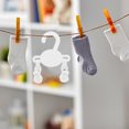 thumbnail image 5 of 10 Pcs Baby Hangers Closet Plastic Baby Clothes Hangers With Clips Kids Sock Shoe Drying Rack For Nursery Closet Organizer, 5 of 5