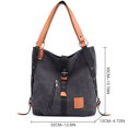 thumbnail image 4 of Women Tote Bag Large Capacity Dual-use Canvas Shoulder Purse Travel Backpack, 4 of 4