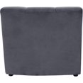 thumbnail image 4 of Meridian Furniture Limitless Gray Velvet Modular Chair, 4 of 7