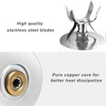 thumbnail image 5 of MEGICOT 6 Fins Blade Compatible with Oster Osterizer Blender with 5 Ribs Bottom Base Sealing Gasket, Extractor Blade Replacement Parts, 5 of 5