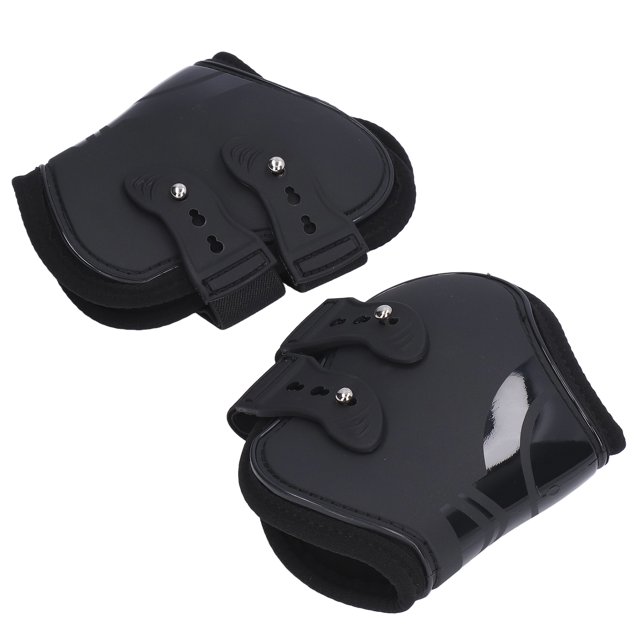 Botte de Cheval, Protection Précise Ajustable pour Tendon de Cheval Ensemble pour Chevaux Noir Jambes Arrière