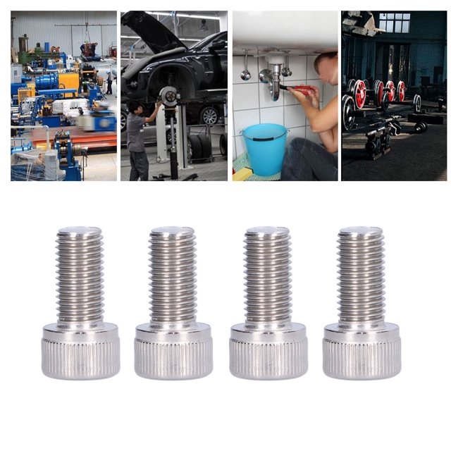 A2 Stainless Steel Hex Bolt Socket Cap Screw Fine Pitch Fastener Hardware for Automotive and DIY Enthusiasts