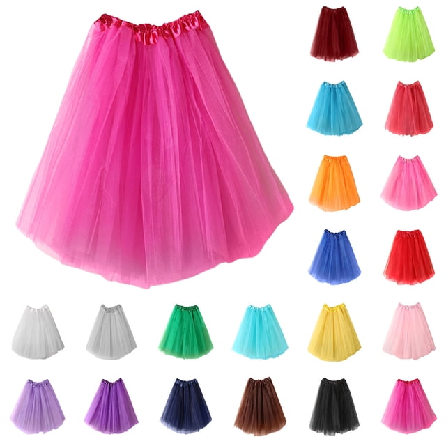 Ashirexll Jupes d'Été, Mini-Jupe, Enfants et Jupes de Robe de Couleur Unie