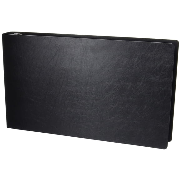 11x17 Binder Poly Panel Featuring a 1.5"" Angle-D Ring Black
