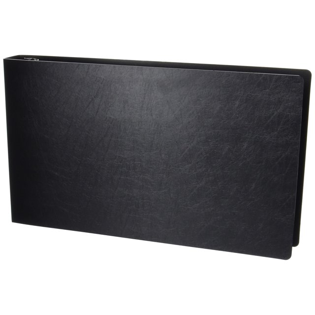 11x17 Binder Poly Panel Featuring a 1.5"" Angle-D Ring Black