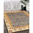 thumbnail image 2 of Ahgly Company Indoor Square Abstract Yellow Abstract Area Rugs, 4' Square, 2 of 6