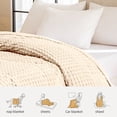 thumbnail image 4 of Imitation Rabbit Fleece Blanket,Double Layer,Thickened Solid Color,Office Nap Blanket,Comfortable,Home Decor,Warmth,Softness,Space Saving,PENDANE,White, 4 of 6