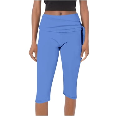 Pisexur Pantalon pour Femmes, Pantalon pour Femmes Mode Femmes Décontracté Couleur Élastique Pantalon Ample Droit Jambe Grand Pantalon Bleu Ciel, m