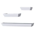 thumbnail image 1 of Hometrends 3-Piece White Wall Traditional Floating Ledge Set, 1 of 9