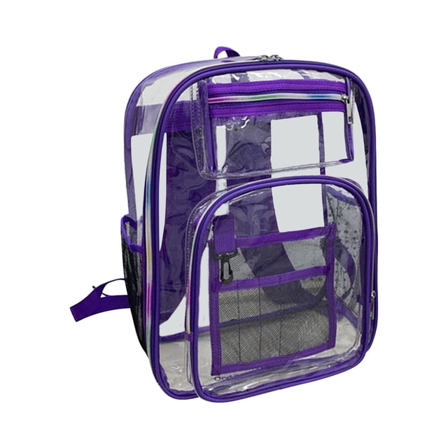 Mefallenssiah Sac à Dos Transparent, Mini Sac à Dos Transparent Sac de Plage Sac à Dos Transparent Sac en Gelée