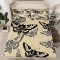 thumbnail image 2 of Erosebridal Teens Skeleton Sheet Set Queen, Moth Butterfly Bedding Sets Queen Size, Mandala Boho Decor 4pcs, 2 of 7