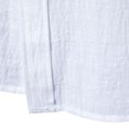 thumbnail image 5 of 2025 New Men's Solid Color Cotton Linen Long Sleeve Shirt, 5 of 5