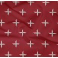 thumbnail image 4 of oneOone Organic Cotton Poplin Twill Fabric Plus Sign Kasuri Decor Fabric Printed BTY 42 Inch Wide, 4 of 4
