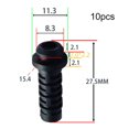 thumbnail image 2 of 10Pcs 3/4/5Mm Cable Gland Connector Rubber Strain Relief Cord Boot Wire Sleeve, 2 of 2