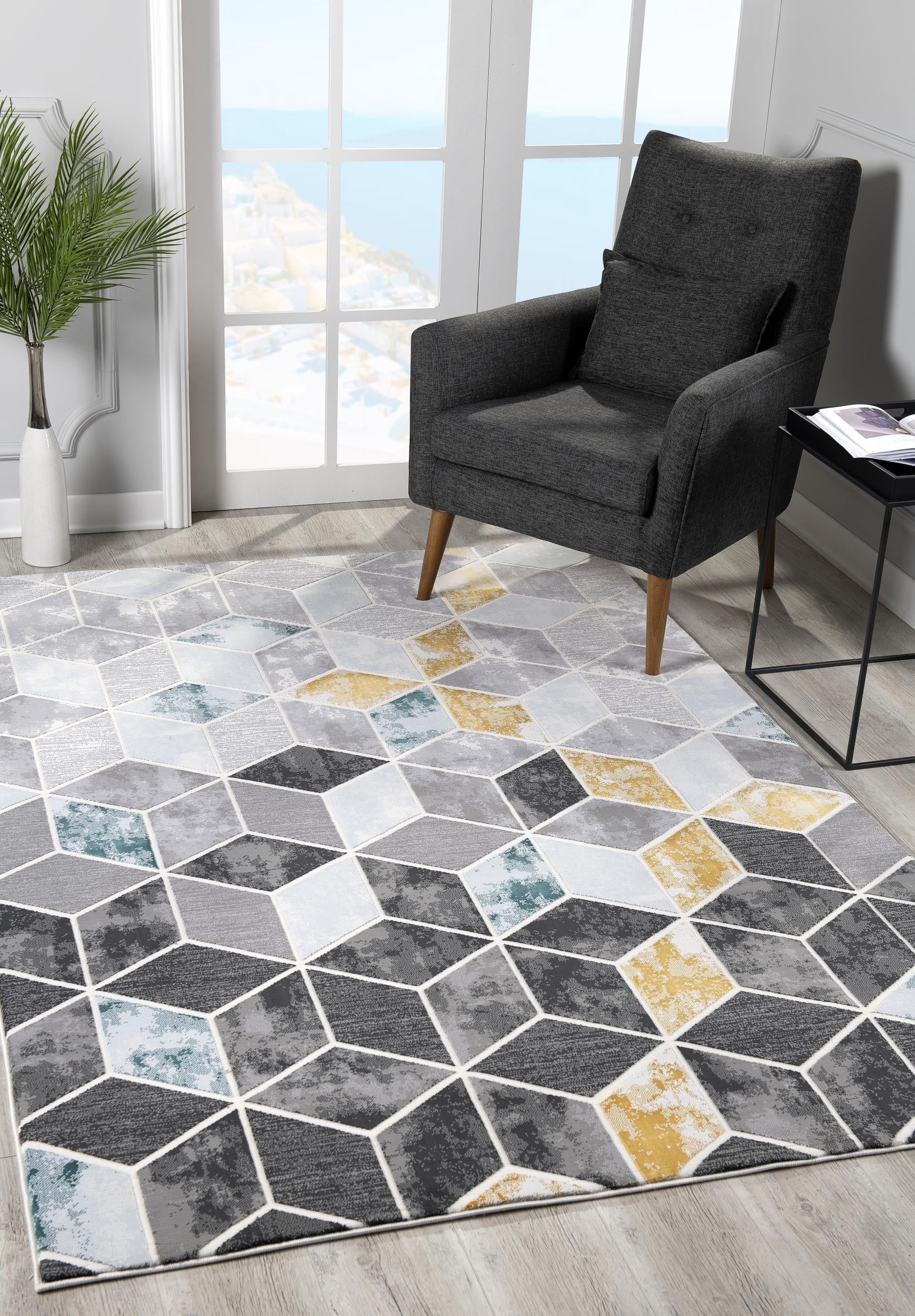 Rug Branch Oasis Collection Tapis géométrique moderne