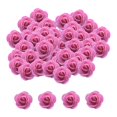 thumbnail image 2 of GROWTH TANK Mini Artificial Rose Heads Stemless Flower Heads for Table Home Decoration Pink, 2 of 7