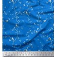 thumbnail image 1 of Soimoi Georgette Viscose Fabric Branches,Leaves & Bird Fabric Prints By Yard 42 Inch Wide, 1 of 3