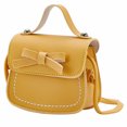 thumbnail image 1 of Bmisegm Girls' Solid Color Leather One-Shoulder Mini Bag – Stylish and Functional Shoulder Purse for Little Girls Yellow One Size, 1 of 8
