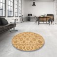 thumbnail image 3 of Ahgly Company Indoor Rectangle Abstract Orange Oriental Area Rugs, 7' x 10', 3 of 6