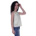 thumbnail image 4 of Moomaya Haut Sans Manches Uni pour Femmes Blouse en Schiffli Tunique Décontractée d'Été, 4 of 6