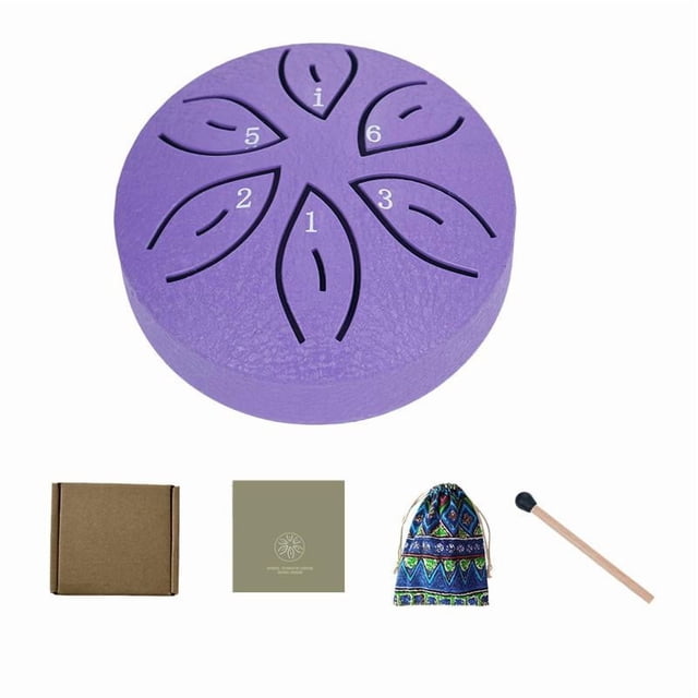 3 Inch Mini Steel Tongue Drum, 6 Notes Handpan With Bag - Portable Healing Instrument For Meditation, Yoga, Gift, Stress Relief & Music Therapy