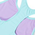 thumbnail image 4 of Speedo Girl's UV Protection Printed Colour Block Thick Strap Two Piece Tankini Set Swimsuit - Arctic Glass, Size 14, 4 of 4