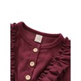 thumbnail image 4 of Kmbangi Baby Girl High-Waist Ruffle Buttons Princess Pleated Dress Headband, 4 of 9