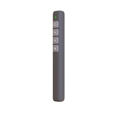 Yeacher 2.4GHz Wireless Presenter Remote Red Light Pointer Presentation Clicker Wireless Presenter PPT Flip Pen with USB Receiver Grey