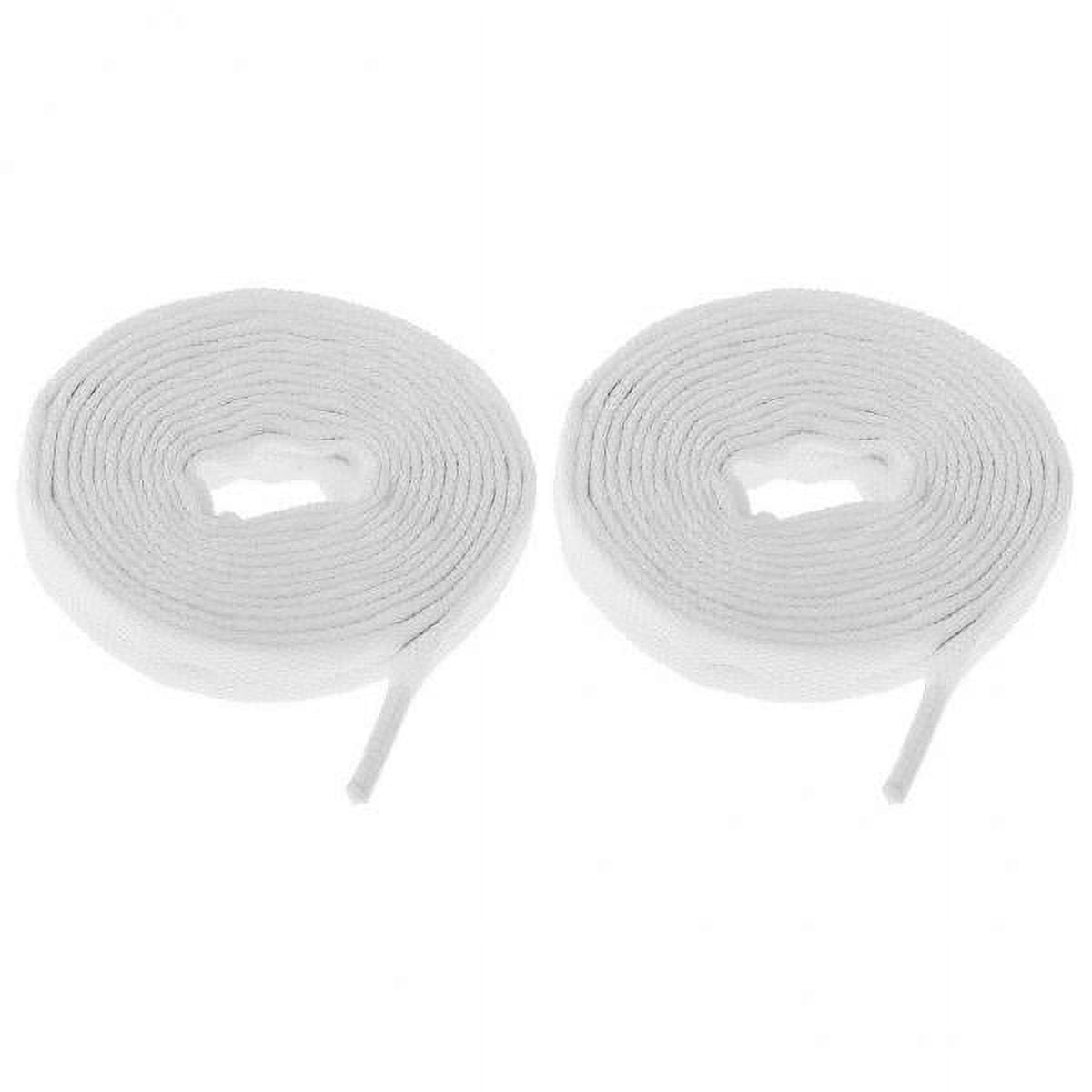 koolsoo 2x1 Pair Roller Inline Skate Shoelaces Skating Skates String Shoe Laces White