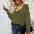 thumbnail image 4 of EGNMCR Cardigans pour Femmes, Pulls pour Femmes Mode Décontractée Pull à Manches Longues Col en V Pull pour Femmes, 4 of 6