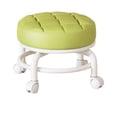 thumbnail image 1 of Tabouret Bas Roulant Multifonction Vert avec Roues en Cuir Pu Durable, Léger, Design Portable pour la Maison et le Bureau, Usage Universel #575PA, 1 of 8