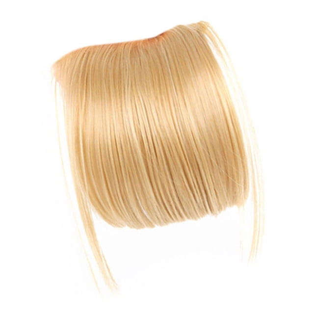 Frange à Clip Faux Résistant à la Chaleur Pince d'Extension de Cheveux en Fil Haute Température Frange Invisible pour Fille Exercice Yoga Type6