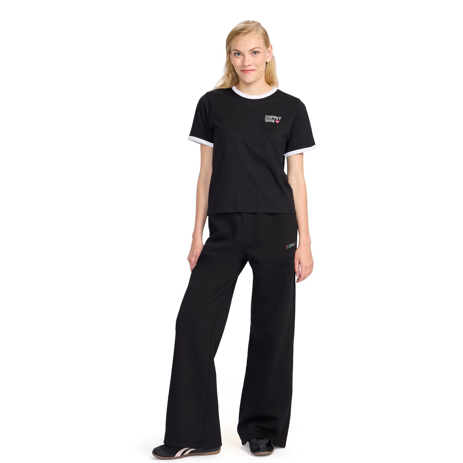 Esprit Women's Short Sleeve Ringer T-Shirt, Sizes XS-XXL